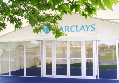 Barclays Bank marquee